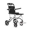 Portable Lightweight Aluminum Traveling Wheelchair with Attendant Brake & Carry Bag