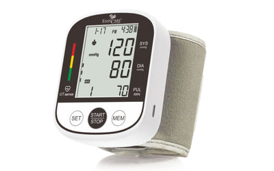 EASYCARE Fully Automatic Wrist Blood Pressure Monitor with Irregular Heartbeat Detection & Large LCD Display
