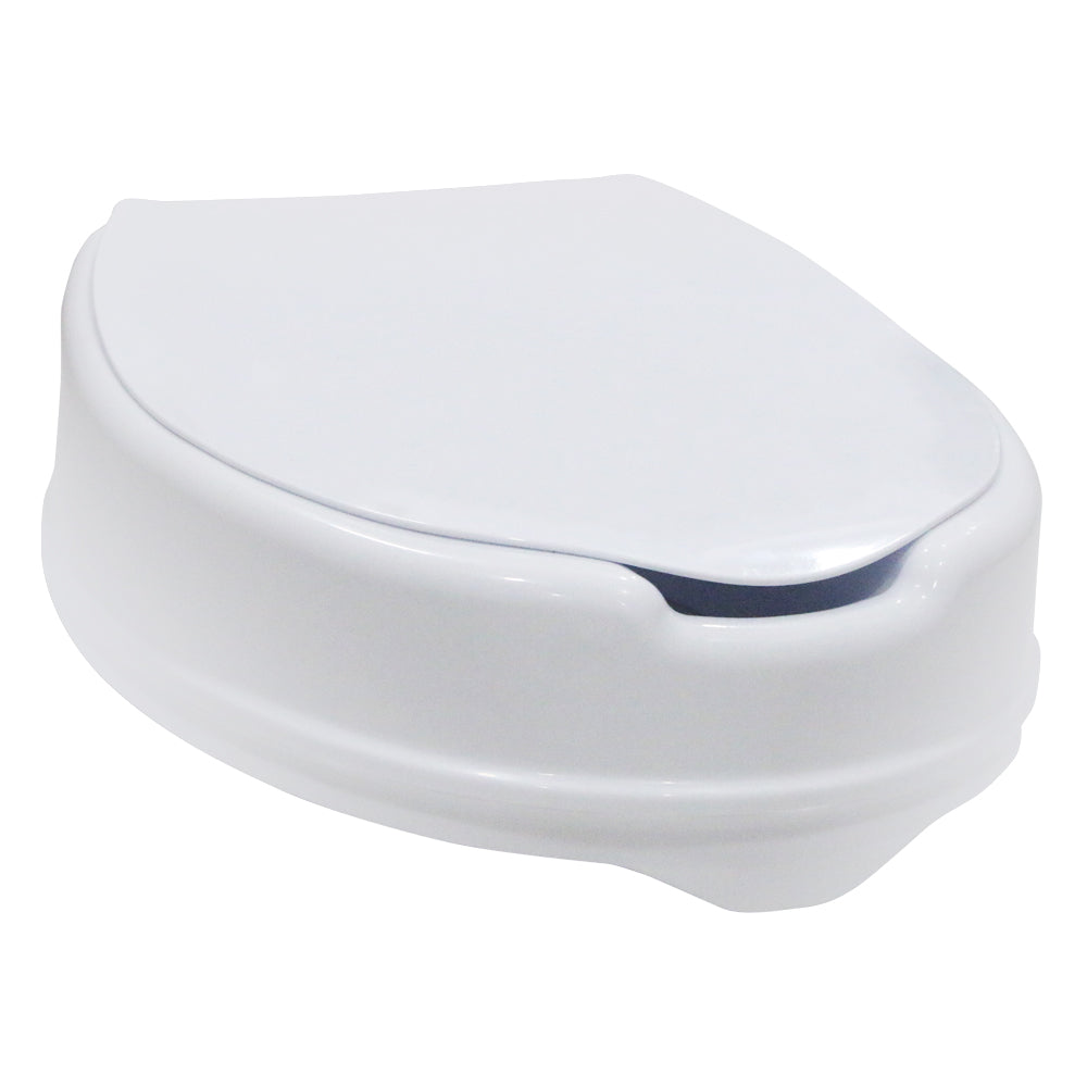 EASYCARE Toilet Seat Riser with Lid | Commode Raiser (6-inch ...