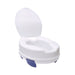 Toilet seat riser with lid & 4 clamp lock