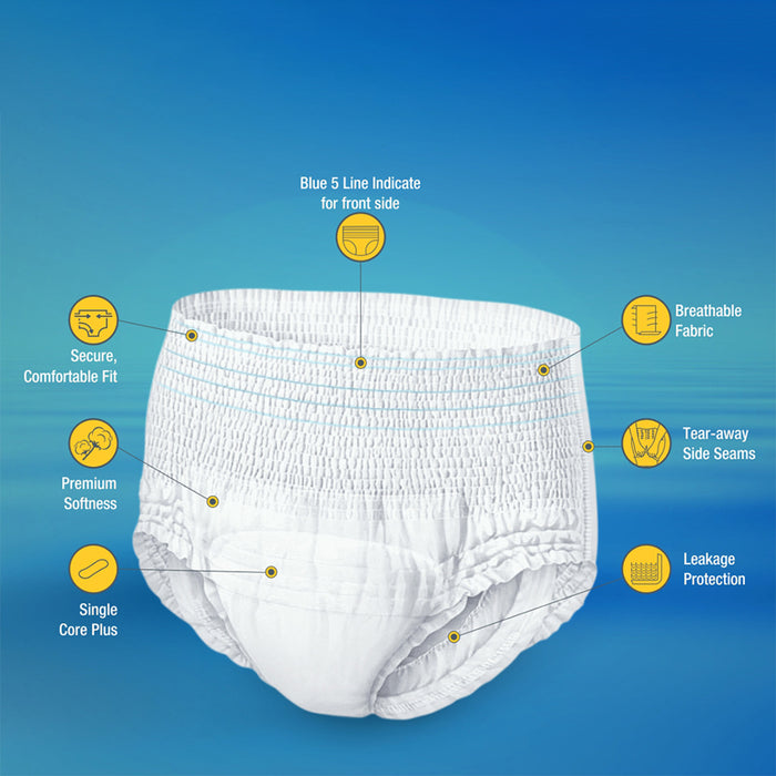EASYCARE Unisex Adult Diaper Pants (XL)