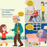 Kid & Women taking care of Older Men