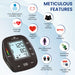 asyCare Digital Blood Pressure Monitor Features – Intelligent Inflation, Irregular Heartbeat Alert, WHO Indication, 2-User Memory, and Pulse Rate Display
