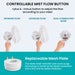 Controllable Mist Flow Button with Increase/Decrease Flow, Dual Atomization Mode, Replaceable Mesh Plate, Wave Surge Technology Nebulizer